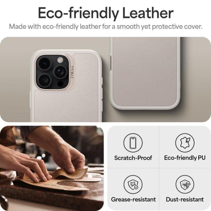 Spigen - Spigen iPhone 16 Pro Max Mobilskal MagSafe Cyrill Kajuk - Cream
