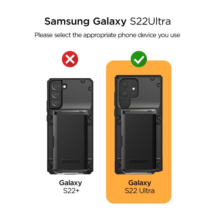 UTGATT1 - VRS DESIGN | Damda Glide Pro Skal Galaxy S22 Ultra - Svart