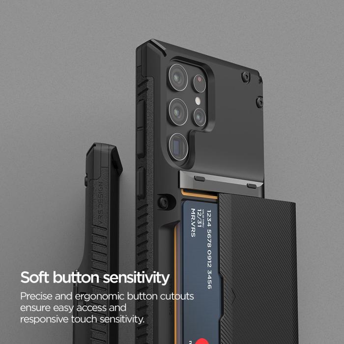UTGATT1 - VRS DESIGN | Damda Glide Pro Skal Galaxy S22 Ultra - Svart