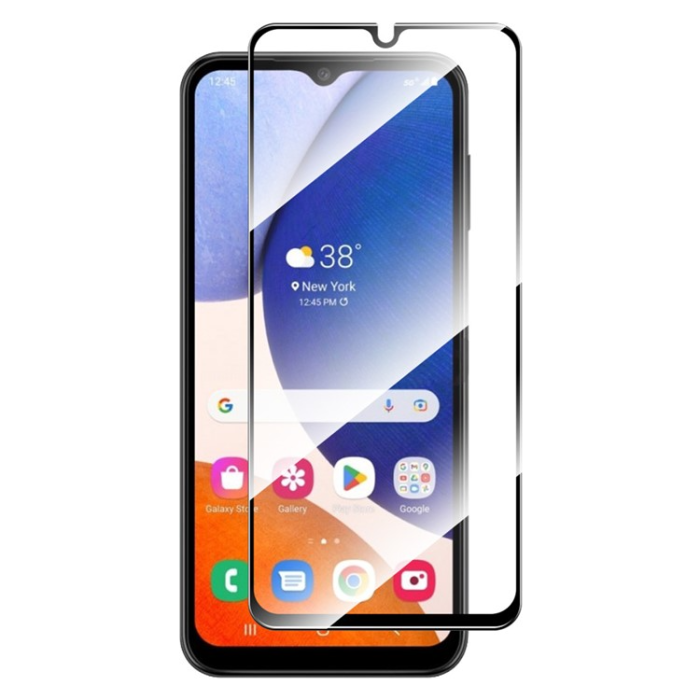Boom of Sweden - [1-PACK] Galaxy A14 5G/4G Härdat Glas Skärmskydd - Svart