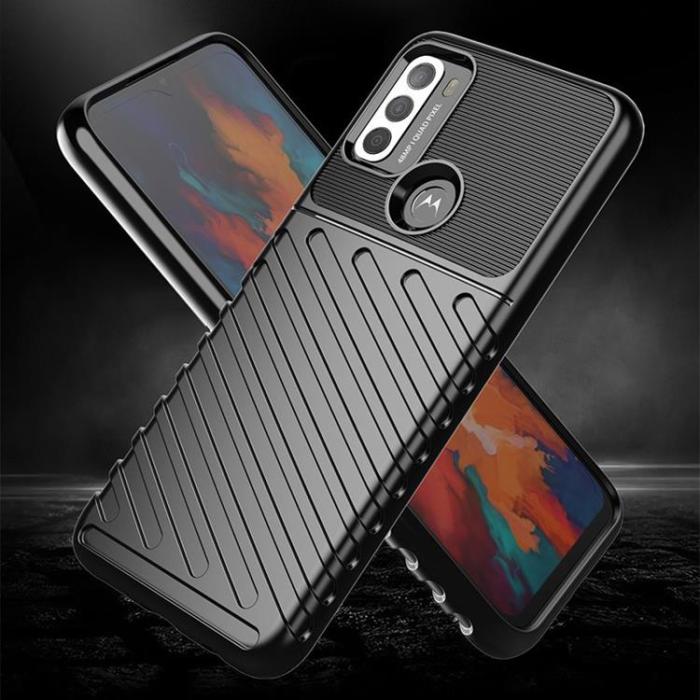 UTGATT1 - Thunder Flexible Skal Motorola Moto G50 - Svart