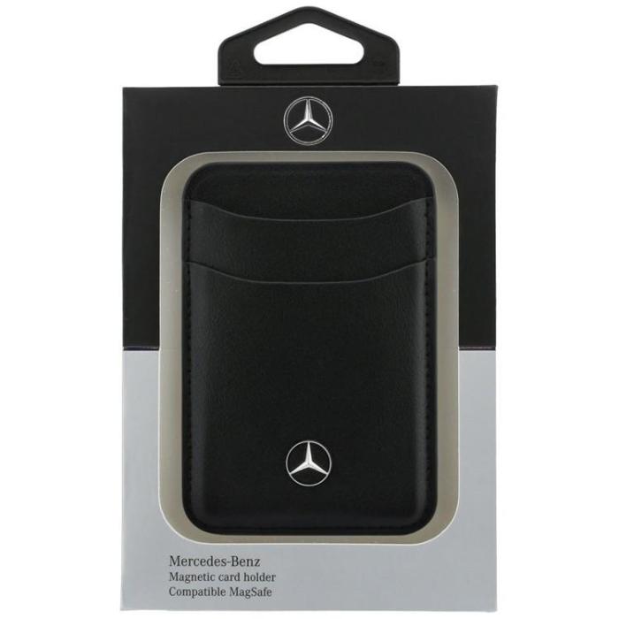 Mercedes - Mercedes MagSafe Korthållare Läder Plånbok - Svart