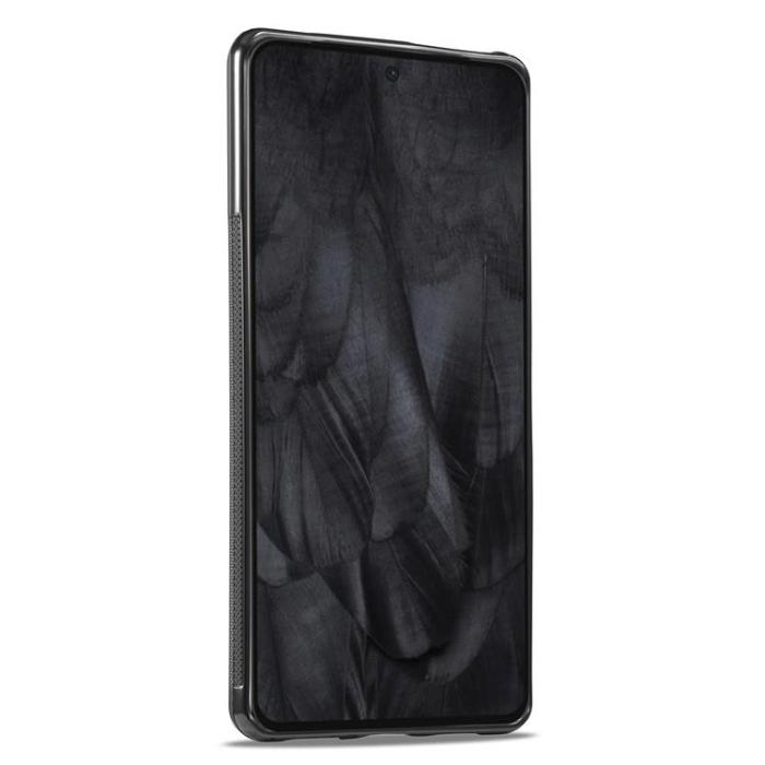 LC.imeeke - LC.imeeke Google Pixel 8 Mobilskal Carbon Fiber PU Läder - Svart