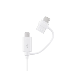 Samsung - Samsung USB-A/Micro-USB Till USB-C Kabel 1.5m Combo - Vit