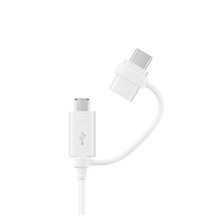 Samsung - Samsung USB-A/Micro-USB Till USB-C Kabel 1.5m Combo - Vit