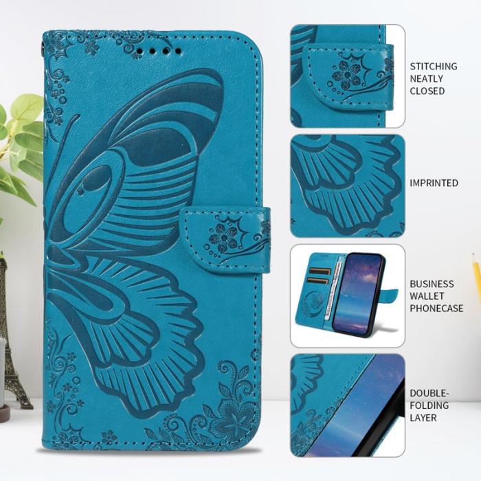 OEM - Samsung Galaxy S26 Plus Skal PU Läder Folio Flip - Blå