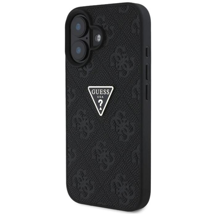 Guess - Guess iPhone 16 Mobilskal Hot Stamp 4G Triangle Logo - Svart