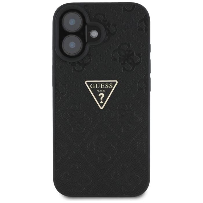 Guess - Guess iPhone 16 Mobilskal Hot Stamp 4G Triangle Logo - Svart
