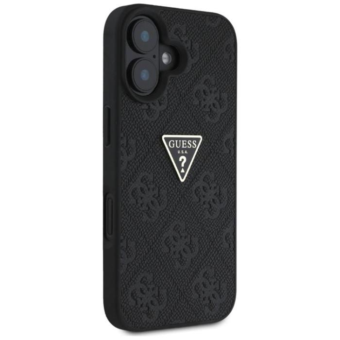 Guess - Guess iPhone 16 Mobilskal Hot Stamp 4G Triangle Logo - Svart