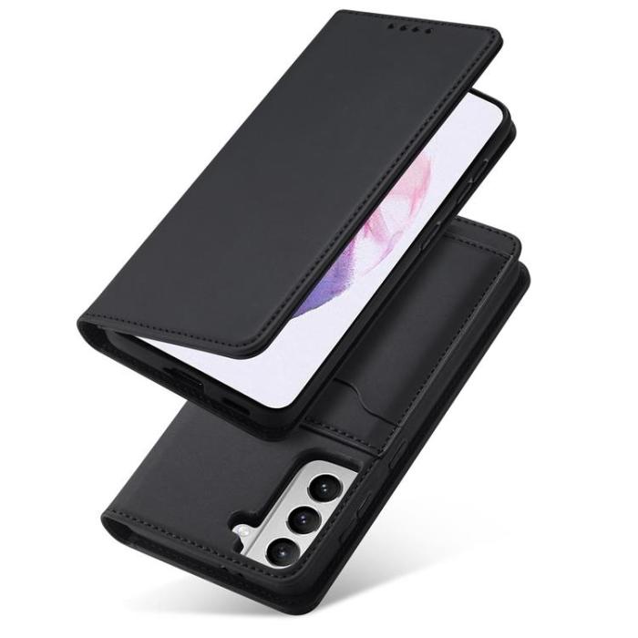 OEM - Galaxy S22 Plånboksfodral Magnet Stand - Svart