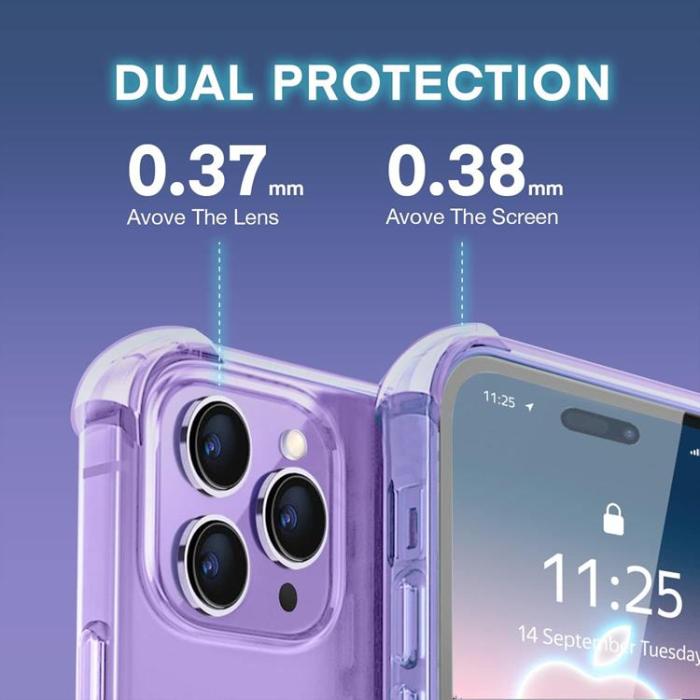 OEM - Anti-drop TPU iPhone 14 Pro Max Skal - Transparent