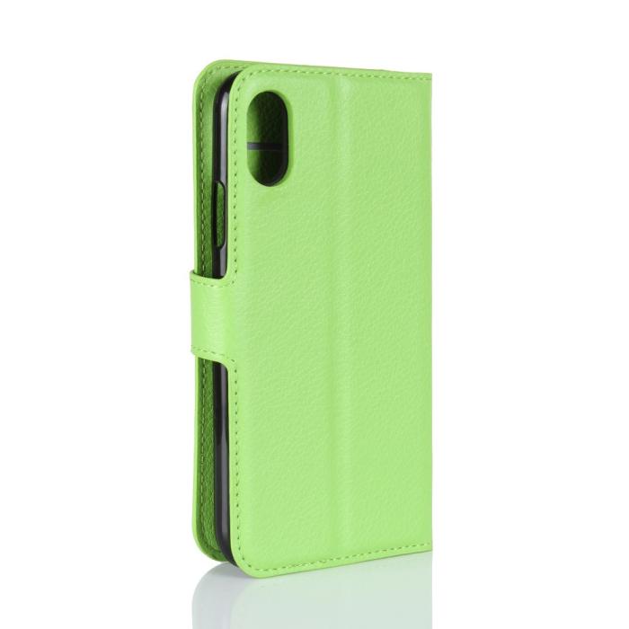 UTGATT - Litchi Plånboksfodral till iPhone XS / X - Grön