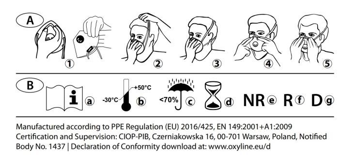 UTGATT5 - [2-PACK] Munskydd CE-certifierad FFP3 - Skyddsmask Mask
