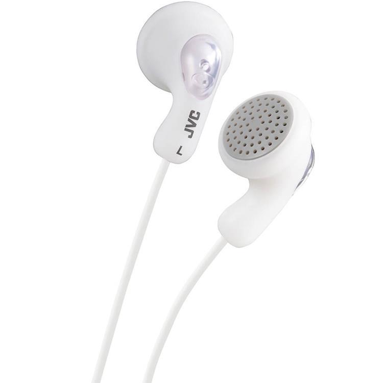 JVC Hörlurar F14 Gumy In-Ear Mic - Vit | 505771 | AlltMobil