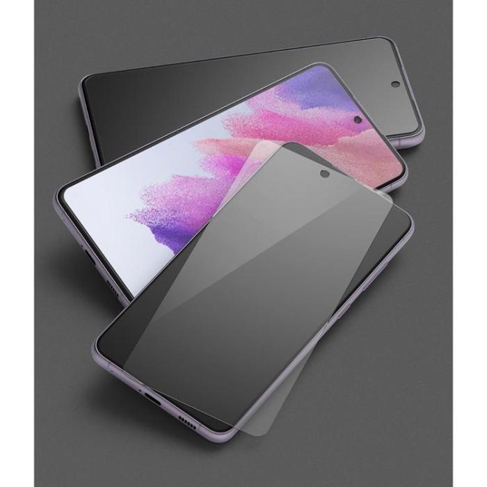 UTGATT - Ringke ID 2-Pack Härdat Glas Skärmskydd Galaxy S21 FE - Clear