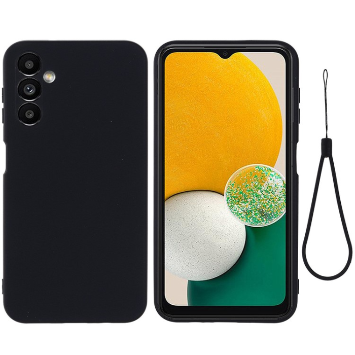 A-One Brand - Galaxy A14 5G/4G Mobilskal Liquid Silicone - Svart