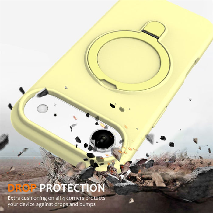 A-One Brand - iPhone Air Mobiskal MagSafe Kickstand PC + Silikon - Gul