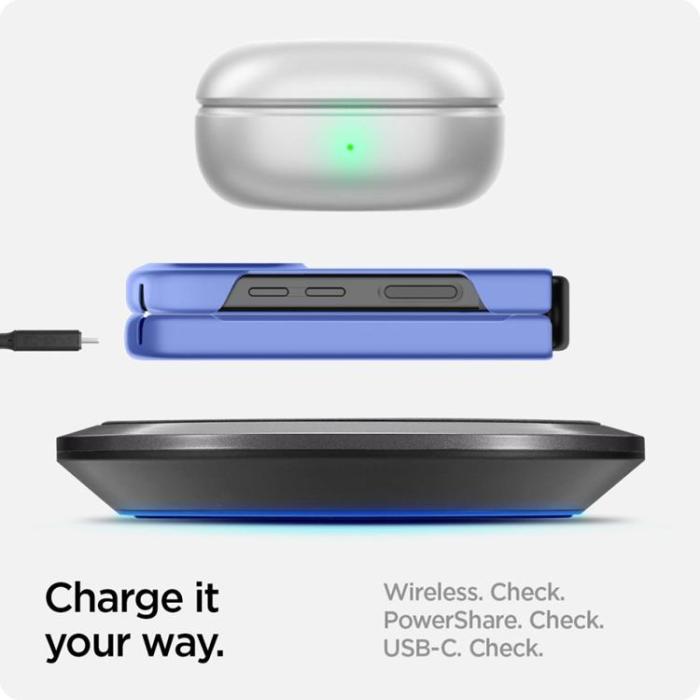 UTGATT - Spigen Galaxy Z Flip 4 Skal Airskin - Cornflower Blå