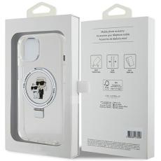 KARL LAGERFELD - Karl Lagerfeld Mobilskal till iPhone 15 Plus MagSafe Ring Stand Choupette
