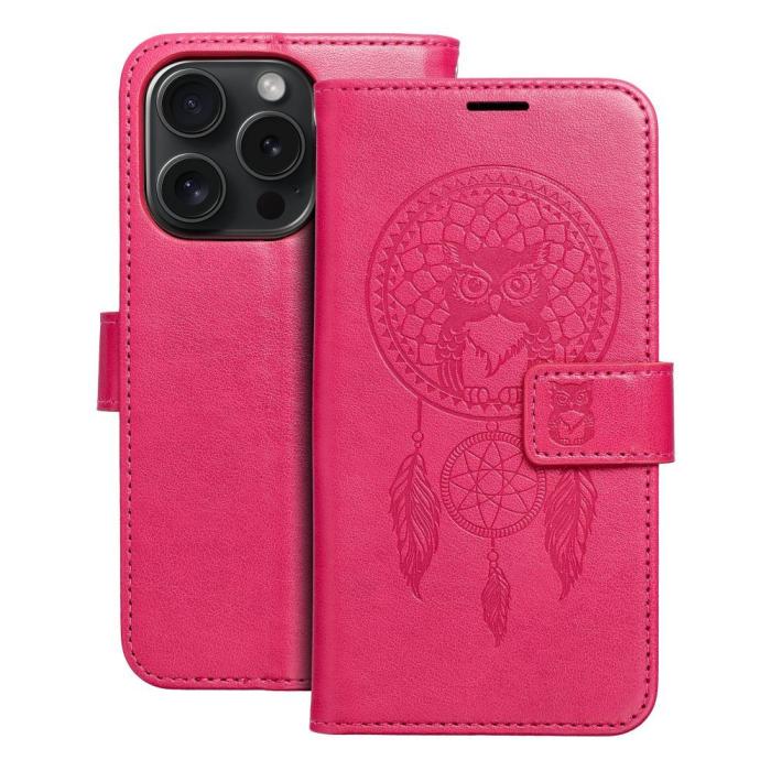 OEM - iPhone 15 Pro Plånboksfodral Mezzo - Magenta