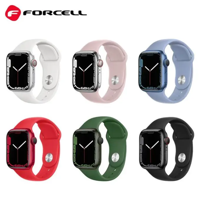 Forcell - Forcell Apple Watch (38/40/41mm) Armband F-Design - Blå