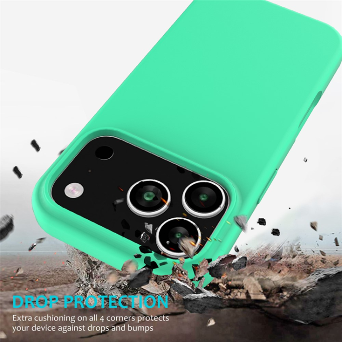 A-One Brand - iPhone 17 Pro Mobilskal Liquid Silikon - Grön