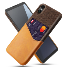 A-One Brand - Sony Xperia 10 VII Mobilskal med Korthållare Kickstand - Orange