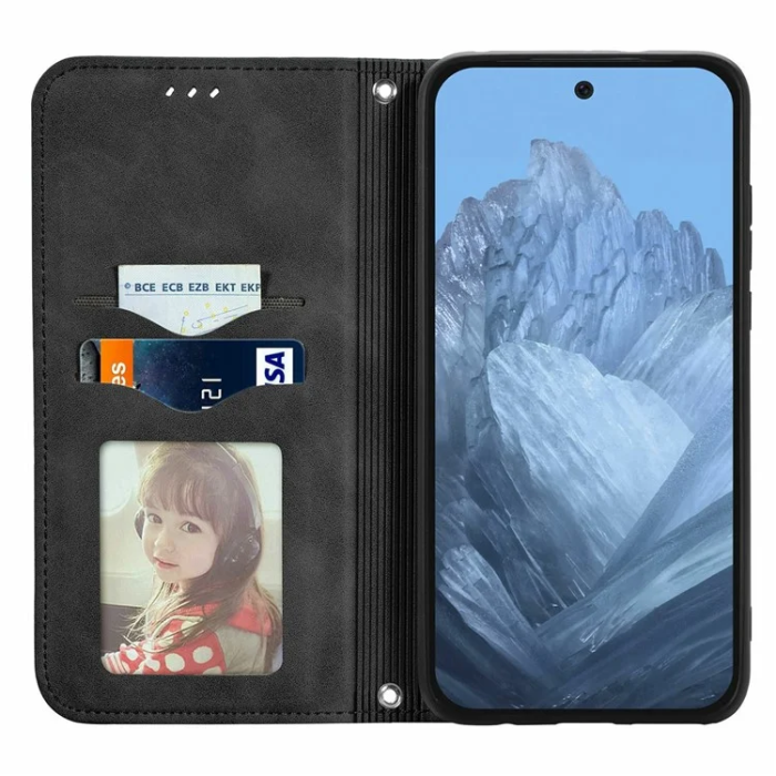 A-One Brand - Google Pixel 10/10 Pro Plånboksfodral Magnetic Absorption - Svart