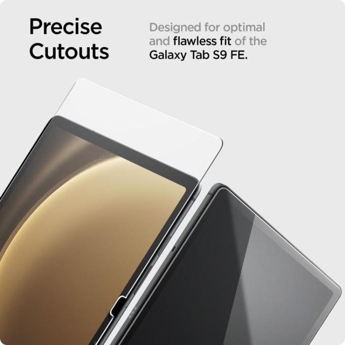 UTGATT - Spigen Galaxy Tab S9 FE Skärmskydd i Härdat Glas - Clear