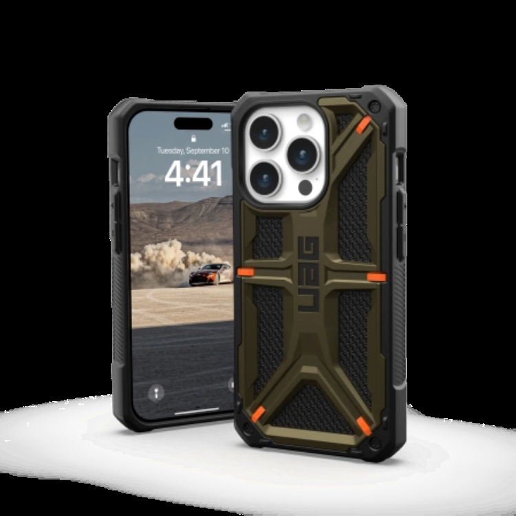 UAG iPhone 15 Pro Max Mobilskal Monarch - Kevlar Grön | 2353 | AlltMobil