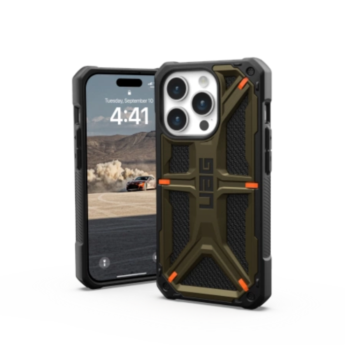 UAG - UAG iPhone 15 Pro Mobilskal Monarch - Kevlar Grön