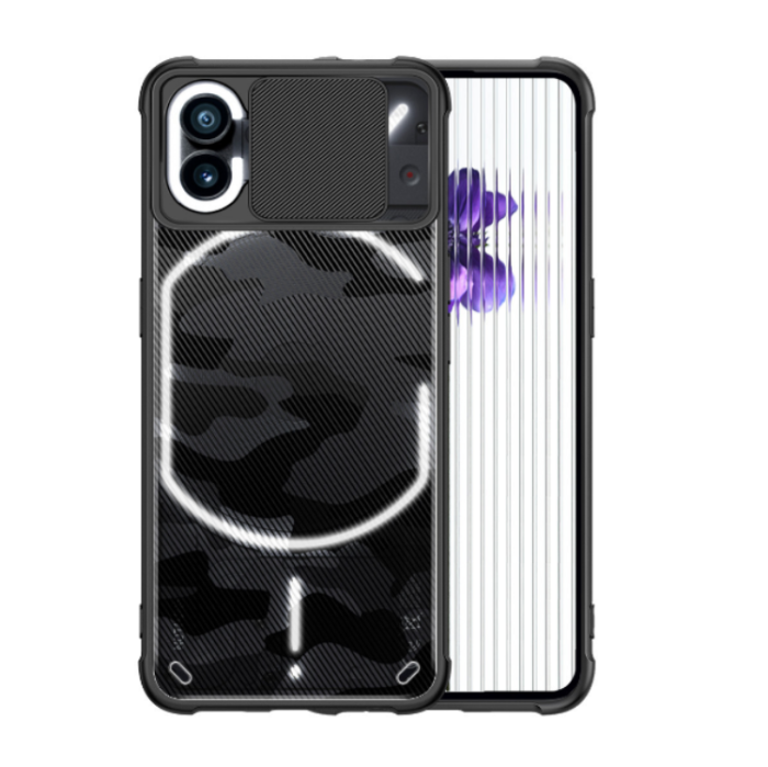 Rzants - Rzants Nothing Phone 1 Skal camouflage Camshield - Svart