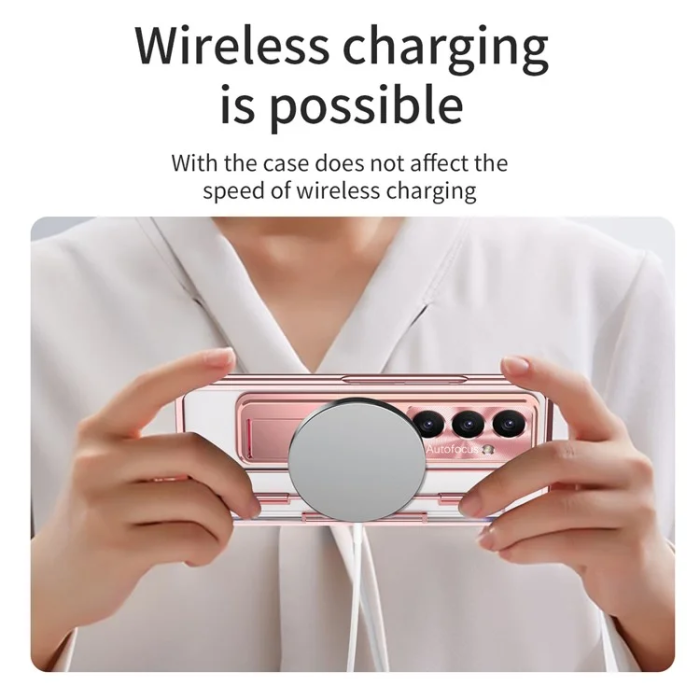 A-One Brand - Galaxy Z Fold 7 Mobilskal Kickstand med Skärmskydd