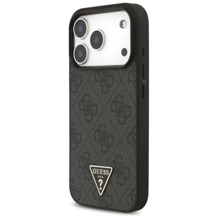 Guess - Guess iPhone 17 Pro Mobilskal MagSafe 4G Strap Triangle Logo - Svart