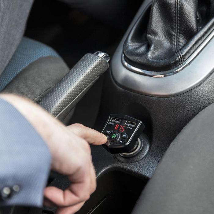 Maxlife - Maxlife FM-sändare Bluetooth MXFT-02 - Svart