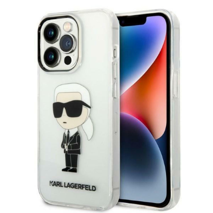 Karl Lagerfeld iPhone 14 Pro Max Mobilskal Ikonik - Clear | 2353 | AlltMobil