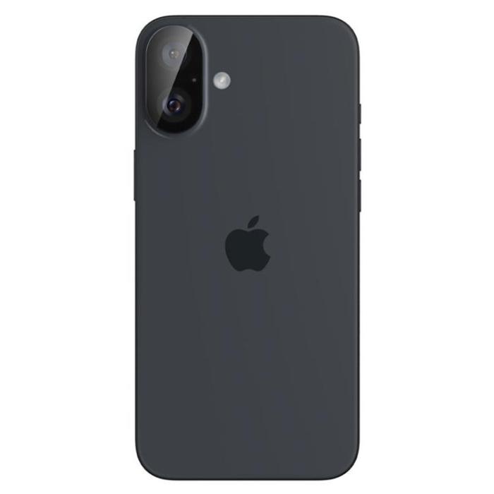 Spigen - [2-Pack] Spigen iPhone 16/16 Plus Kameralinsskydd Härdat glas Optik Pro - Svart