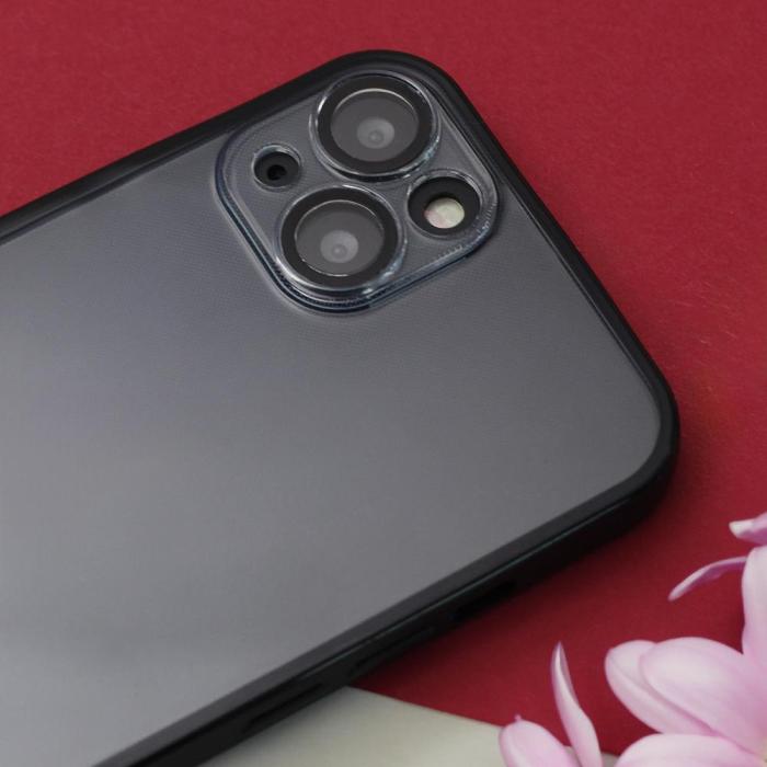 OEM - iPhone 12 Svart Kantfodral Skyddande Mobilskal