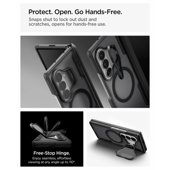 Spigen - Spigen Mobilskal För Galaxy Z Fold 8 Ultra MagSafe Optik Armor Pro - Svart