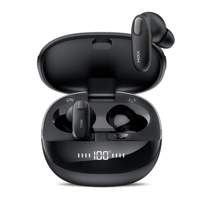 MIXX - Mixx Qi TWS In-Ear Hörlurar Trådlösa Mini Charge 2 - Svart