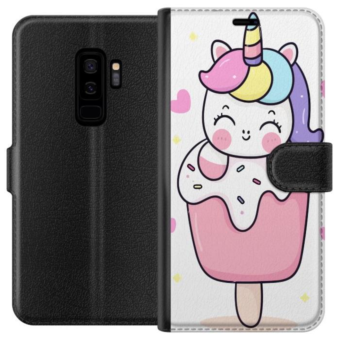 iSecrets - Plånboksfodral till Samsung Galaxy S9+ med Glad enhörning