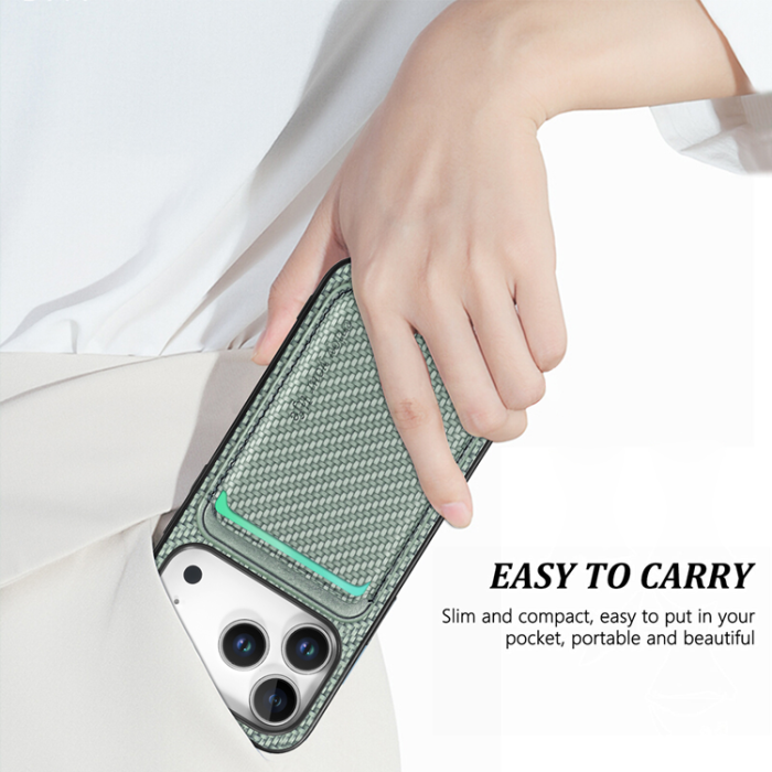 A-One Brand - iPhone 17 Pro Max Mobilskal Detachable Korthållare - Grön