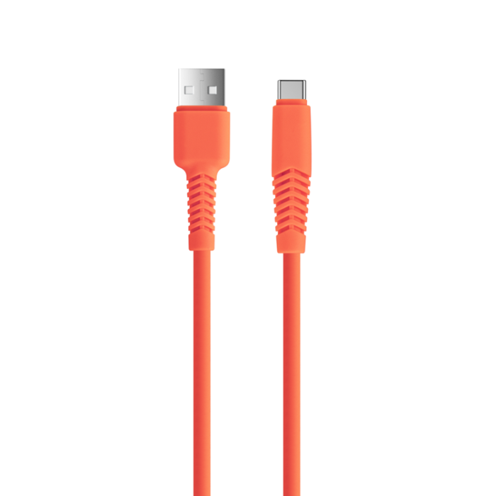Setty - Setty USB Till USB-C Kabel 1.5 m 2.1A KSA-C-1.5210 - Orange