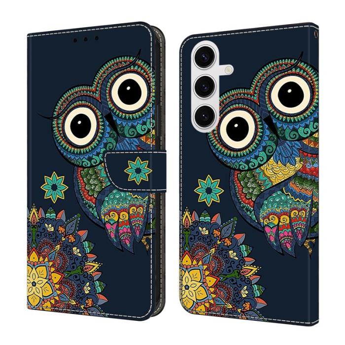 OEM - Samsung Galaxy S26 / S26 Pro Plånboksfodral Mönstertryck Konstläder Flip - Bla