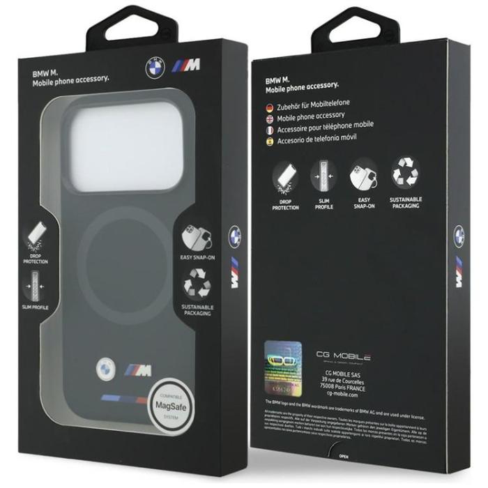 BMW - BMW iPhone 17 Pro Mobilskal MagSafe M Silikon Logo - Svart