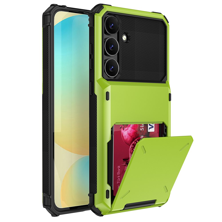 Galaxy S25 FE Mobilskal Korthållare Dual Layer - Grön | 2353 | AlltMobil