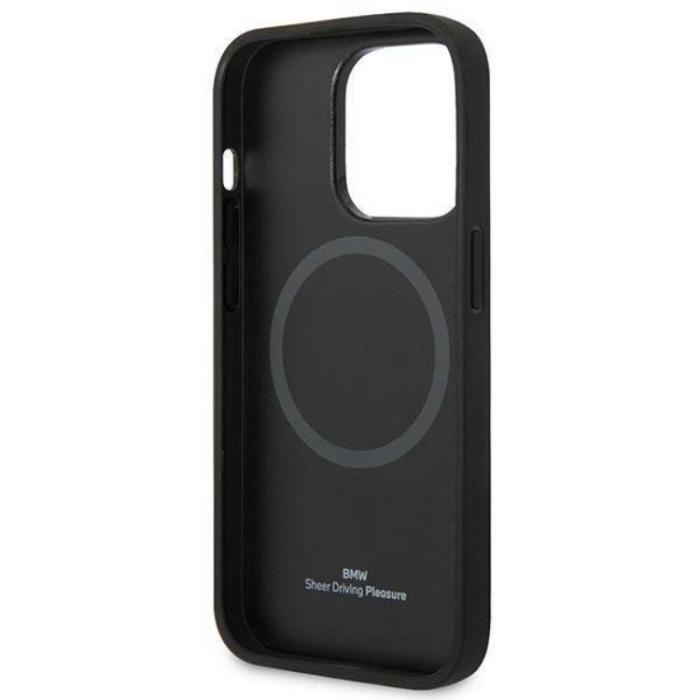 BMW - BMW iPhone 14 Pro Skal Magsafe Signature Logo Imprint - Svart
