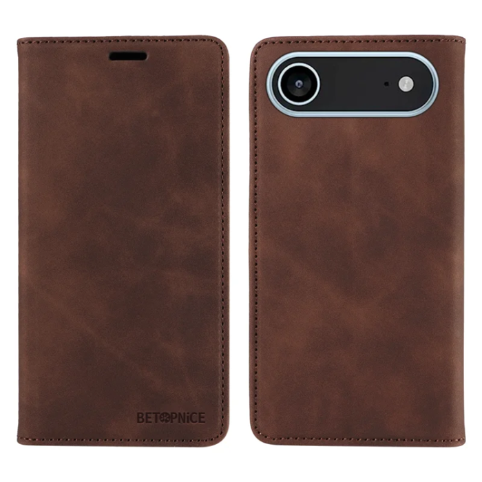 BETOPNICE - Betopnice iPhone 17 Air Plånboksfodral Magnetic RFID Blocking - Brun