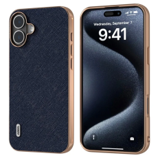 ABEEL - ABEEL iPhone 16 Plus Mobilskal Äkta Läder Electroplating