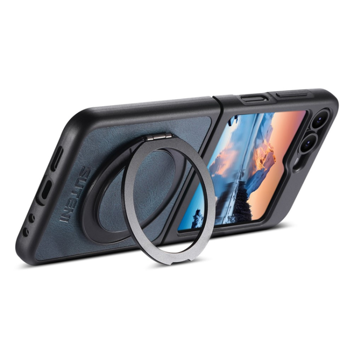 SUTENI - SUTENI Galaxy Z Flip 5 Mobilskal MagSafe G3 Waxy - Blå